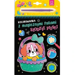 Kolorowanka z magicznymi foliami. Słodkie pieski 1