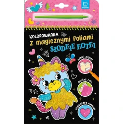 Kolorowanka z magicznymi foliami. Słodkie kotki 1