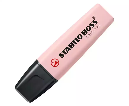 Zakreślacz Boss Original pudrowy róż  Stabilo  1