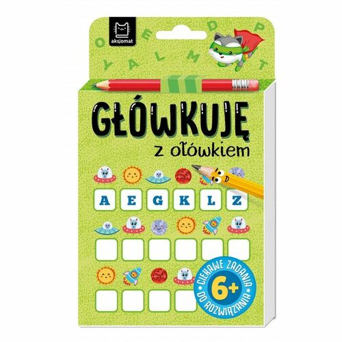 Książeczka edukacyjna Aksjomat Główkuję z ołówkiem, 6+, Książeczka zielona 1