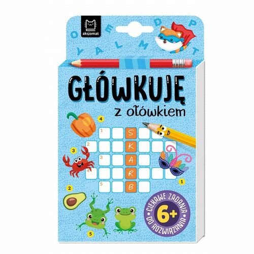 Książeczka edukacyjna Aksjomat Główkuję z ołówkiem, 6+, Książeczka Niebieska 1