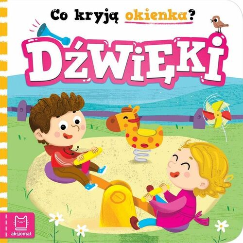 Książeczka edukacyjna Aksjomat Co kryją okienka? Dźwięki 1