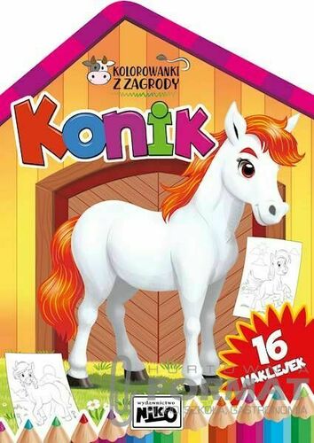 Kolorowanki z zagrody. Konik 1