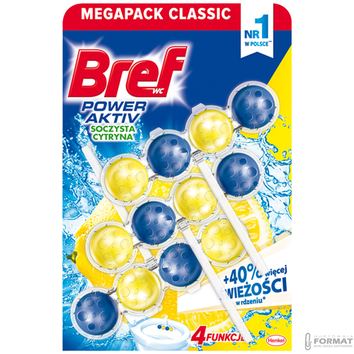 Bref WC Power Aktiv Lemon 3 x 50g 1