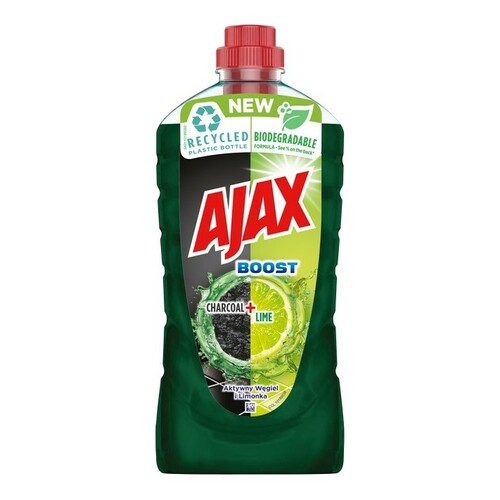 Ajax Boost Płyn Aktywny węgiel + Limonka 1 litr 1
