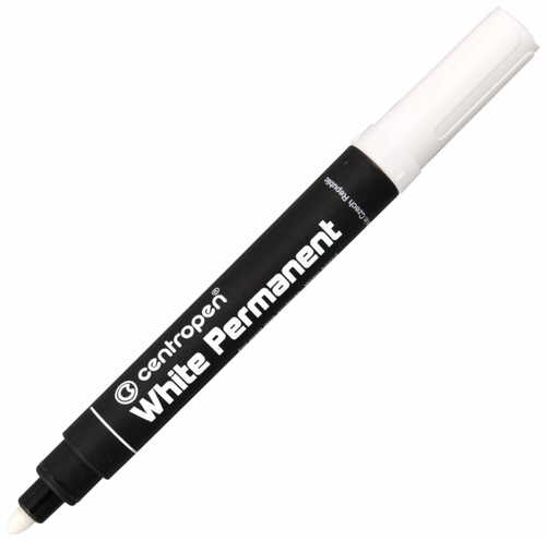 Marker permanentny biały Centropen 2,5 mm 1