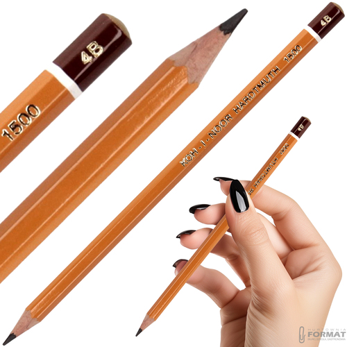 OŁÓWEK TECHNICZNY GRAFITOWY KOH-I-NOOR HARDTMUTH 1500 4B 1