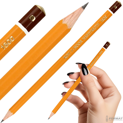 OŁÓWEK TECHNICZNY GRAFITOWY KOH-I-NOOR HARDTMUTH 1500 B 1