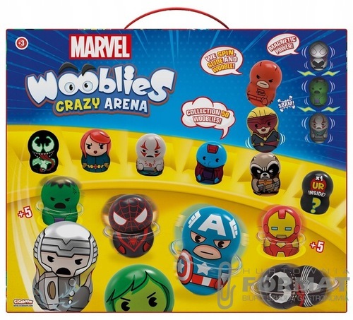 Wooblies Marvel - Arena + 2 wyrzutnie + 4 figurki 1