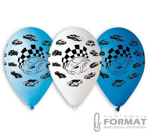 BALONY PREMIUM SAMOCHODY 12" 5SZT 1