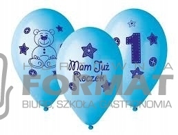 Balon dla chłopca Mam już roczek 30cm 5sz Urodziny 1
