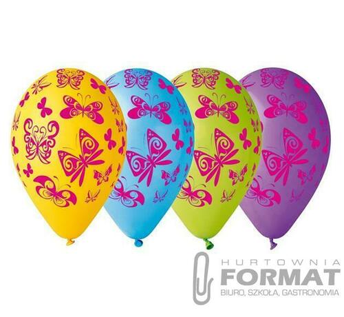 Balony Premium "Motyle"12" 5 szt. 1