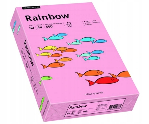 Papier ksero kolorowy A4 80g 500ark Różowy nr 55 1