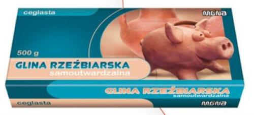 GLINA SAMOUTWARDZALNA CEGLASTA MONA 0,5KG 1