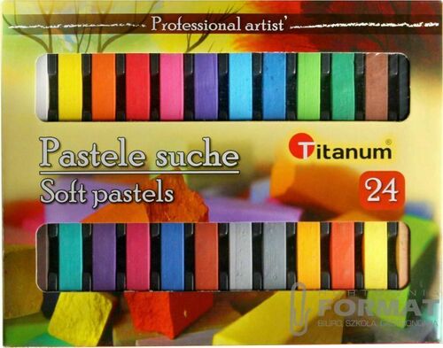 PASTELE SUCHE 24 KOLORY TITANUM 1