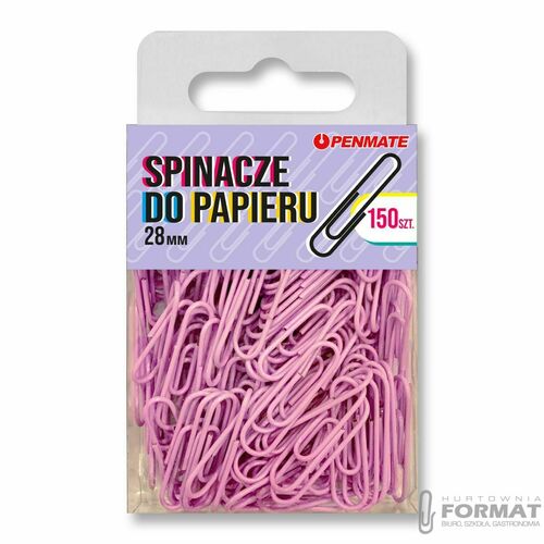 PENMATE Spinacze metalowe fiołkowe 28mm a150 1