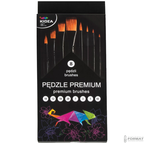 PĘDZLE PREMIUM 8SZT.    PPR8KA 1