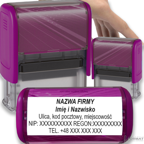 PIECZĄTKA TRODAT 8912 DO 6 LINII FIRMOWA IMIENNA BIUROWA PROJEKT + GUMKA 1