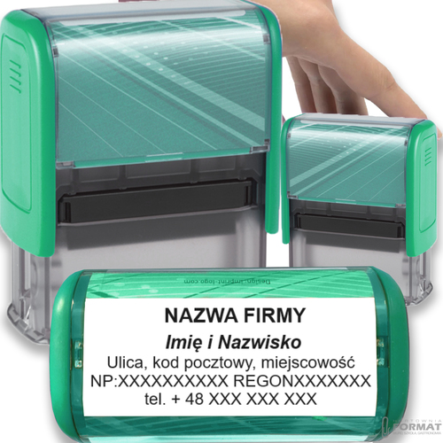 PIECZĄTKA TRODAT 8912 DO 6 LINII FIRMOWA IMIENNA BIUROWA PROJEKT + GUMKA 1