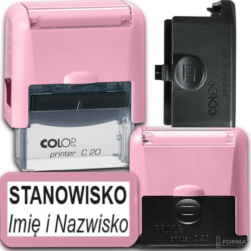 COLOP C20 Pieczątka do 4 wersów FIRMOWA LEKARSKA IMIENNA BIUROWA - kolory 1