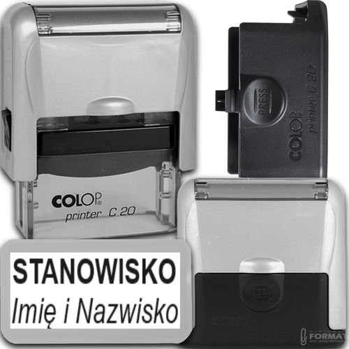 COLOP C20 Pieczątka do 4 wersów FIRMOWA LEKARSKA IMIENNA BIUROWA - kolory 1