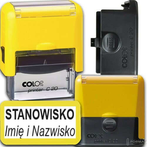COLOP C20 Pieczątka do 4 wersów FIRMOWA LEKARSKA IMIENNA BIUROWA - kolory 1