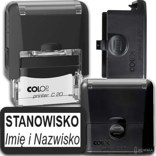 COLOP C20 Pieczątka do 4 wersów FIRMOWA LEKARSKA IMIENNA BIUROWA - kolory 1