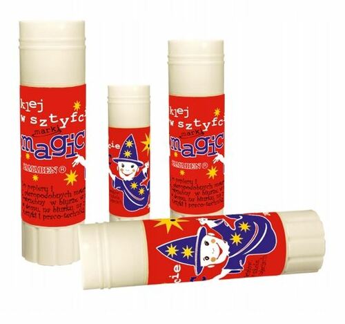 Klej MAGIC w sztyfcie 20 g BIAŁA NAKRĘTKA 1