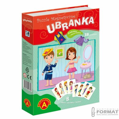 PUZZLE MAGNETYCZNE, UKŁADANKA - UBRANKA 1