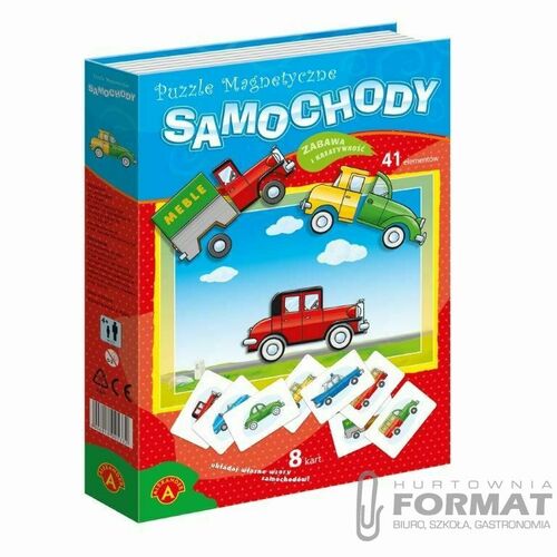 PUZZLE MAGNETYCZNE, UKŁADANKA - SAMOCHODY 1