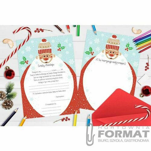 Kartka składana Henry LIST DO MIKOŁAJA MIKOŁAJ Z BRODA A4 (5905701485680) 1