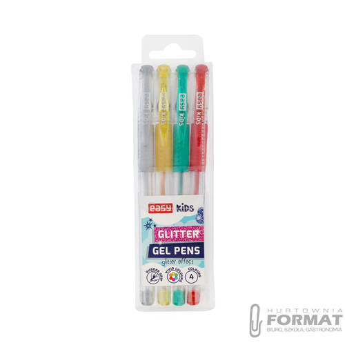 Długopis żelowy Brokat EASY 4 szt. 48470 1