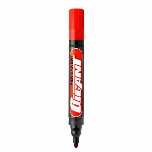 Marker perm. GIGANT okrąg. czerwony KAMET 1
