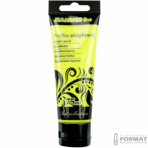 FARBA AKR.75ML 100 FLUO ŻÓŁTY 1