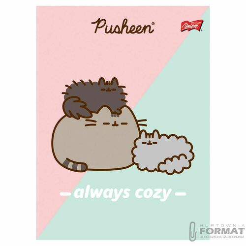 Zeszyt A5 32k krata laminowany PUSHEEN 1