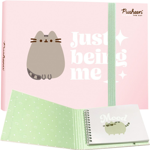 PAMIĘTNIK NOTES NOTATNIK Z GUMKĄ PUSHEEN THE CAT KOTEK MAJEWSKI 64 KARTKI 1
