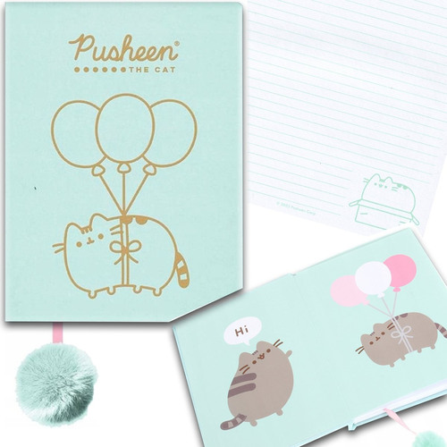 PAMIĘTNIK PLUSZOWY Z POMPONEM PUSHEEN THE CAT A5 MIĘCIUTKI NOTES MAJEWSKI 1