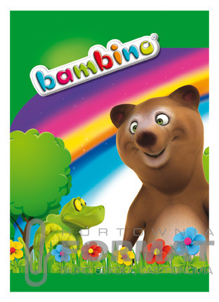 ZESZYT A5/16K LINIA PODWÓJNA KOLOROWA BAMBINO 1