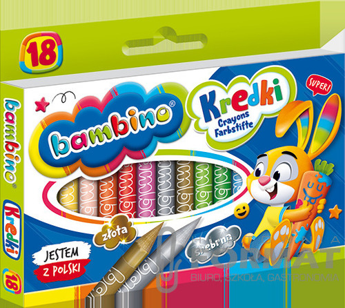 Bambino Kredki 18 kolorów 1