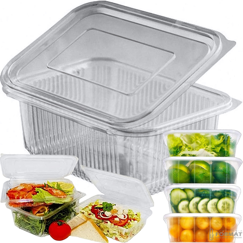 ZESTAW POJEMNIKÓW POJEMNICZKI NA ŻYWNOŚĆ JEDZENIE 750ml WIELORAZOWE 50szt 1
