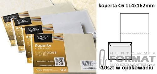KOPERTA C6 MILLENIUM KREMOWY ARGO A10 1