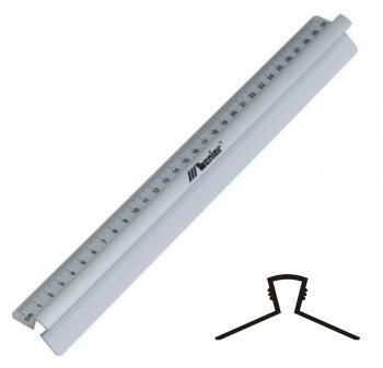 LINIJKA 30CM ALUMINIOWA Z UCHWYTEM 30317 1