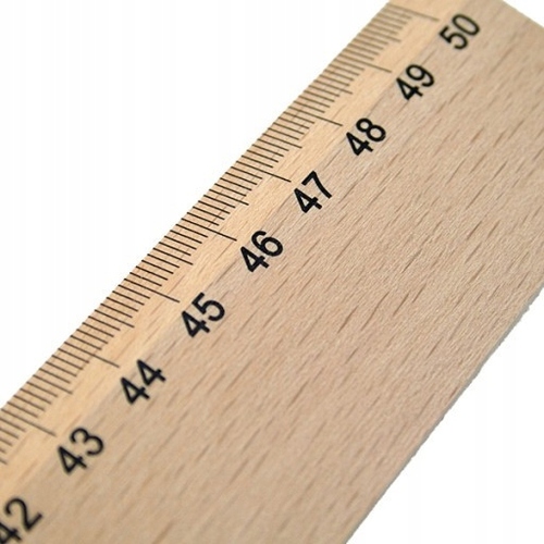 LINIJKA 50CM DREWNO LENIAR 1
