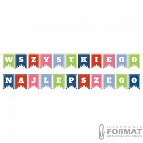 Girlanda Wszystkiego Najlepszego, flagi, 2x400 cm 1