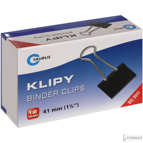 Klipy biurowe klip biurowy klipsy 41 mm 12 sztuk 1