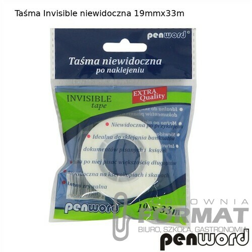 TAŚMA INVISIBLE NIEWIDOCZNA 19mmx33m 1