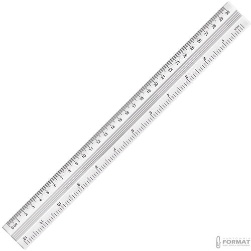 LINIJKA ALUMINIOWA 30cm 971330-1 1