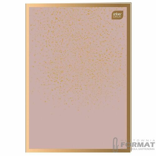 Interdruk Zeszyt A4 Metallic Satin Gold 60k linia 1
