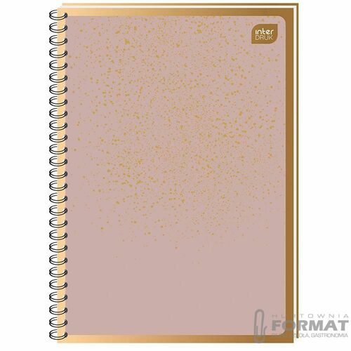 KOŁOZESZYT A6 80# 70G METALLIC GOLD 1