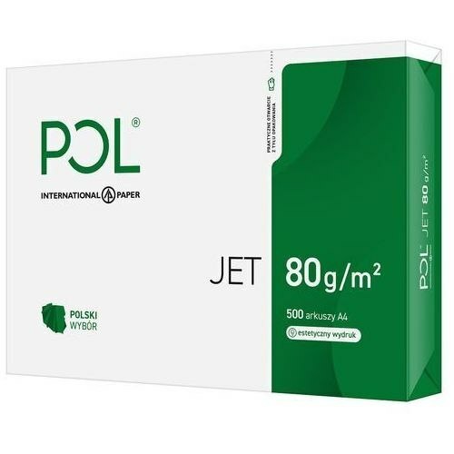 PAPIER KSERO A4 80g POLJET POL JET BIAŁY KLASA A 1